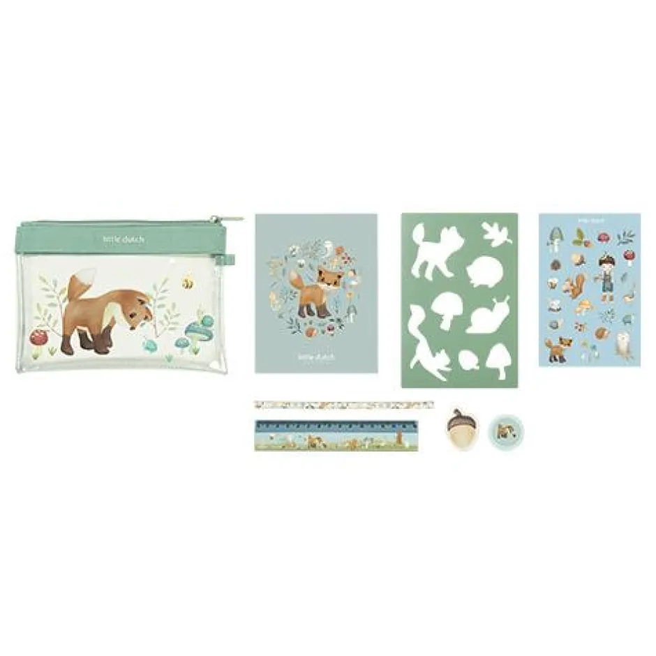 Little Dutch Creatief Speelgoed^Etui met inhoud - Blauw - Forest Friends
