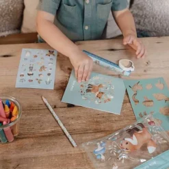 Little Dutch Creatief Speelgoed^Etui met inhoud - Blauw - Forest Friends