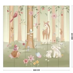 Little Dutch Decoratie|Behang^Fotobehang - Meerkleurig - Fairy Garden