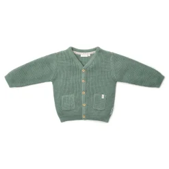 Little Dutch Jongens Kleding|Kinderkleding^Gebreid vest - Groen - Forest Friends