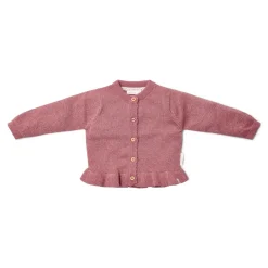 Little Dutch Meisjes Kleding|Kinderkleding^Gebreid vest - Knoopjes - Roze - Fairy Garden