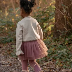 Little Dutch Meisjes Kleding|Kinderkleding^Gebreid vest - Zand - Fairy Garden