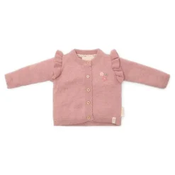 Little Dutch Meisjes Kleding|Babykleding^Gebreid vestje - Roze - Fairy Garden