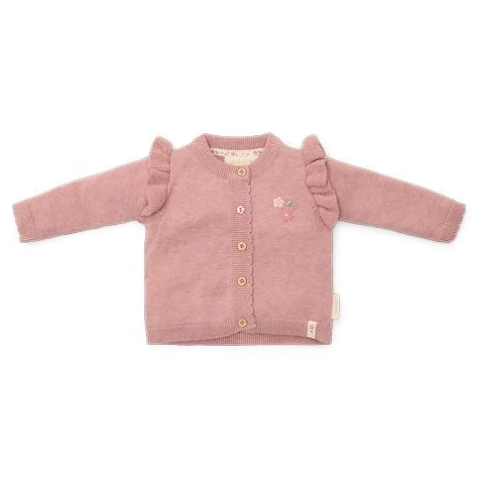 Little Dutch Meisjes Kleding|Babykleding^Gebreid vestje - Roze - Fairy Garden