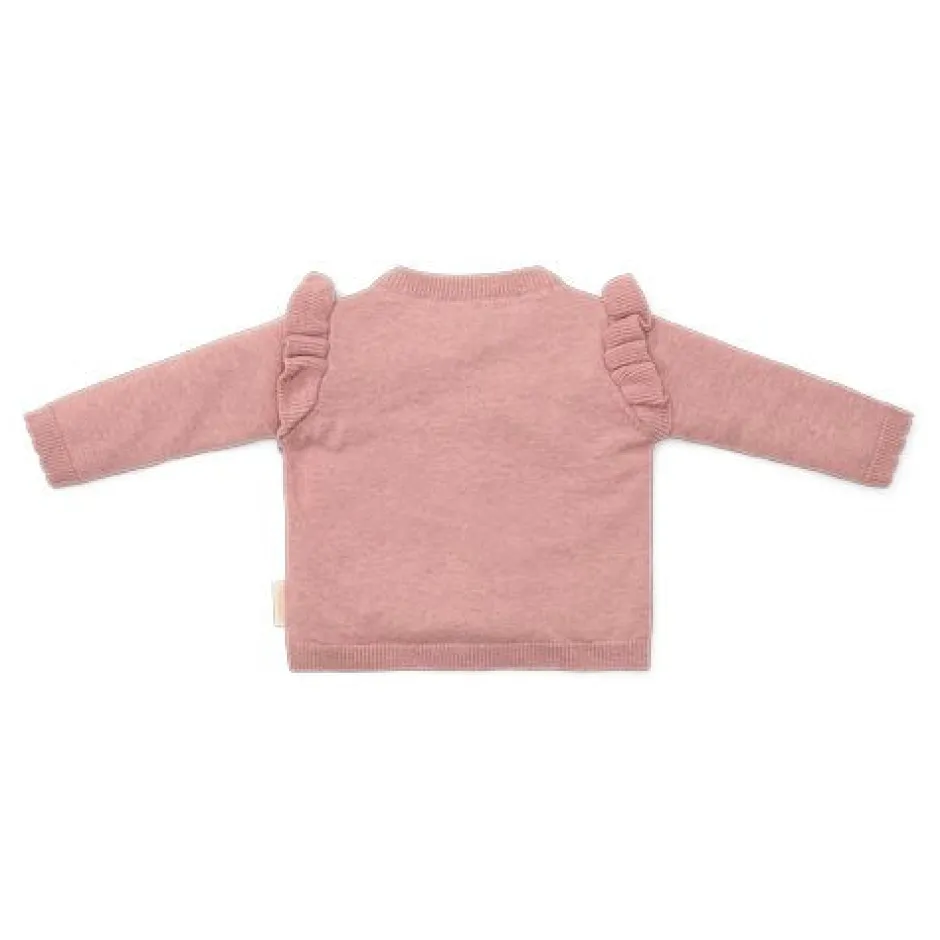 Little Dutch Meisjes Kleding|Babykleding^Gebreid vestje - Roze - Fairy Garden