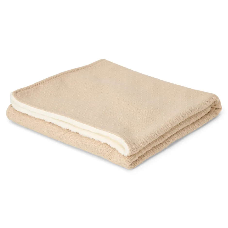 Little Dutch Wiegdekens^Gebreid wiegdeken - fleece - Beige - Essentials