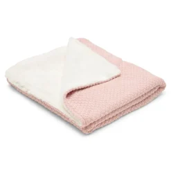 Little Dutch Wiegdekens^Gebreid wiegdeken - Fleece - Roze - Essentials