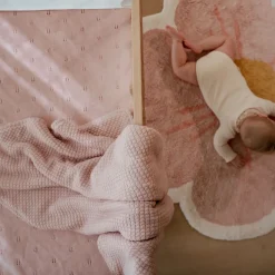 Little Dutch Wiegdekens^Gebreid wiegdeken - Fleece - Roze - Essentials