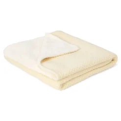 Little Dutch Wiegdekens^Gebreid wiegdeken - Fleece – Wit – Essentials