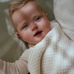 Little Dutch Wiegdekens^Gebreid wiegdeken - Fleece – Wit – Essentials