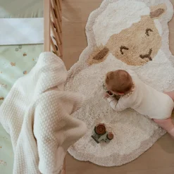 Little Dutch Wiegdekens^Gebreid wiegdeken - Fleece – Wit – Essentials