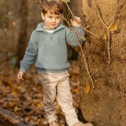 Little Dutch Jongens Kleding|Kinderkleding^Gebreide trui - Blauw - Forest Friends