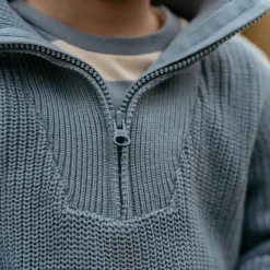 Little Dutch Jongens Kleding|Kinderkleding^Gebreide trui - Blauw - Forest Friends