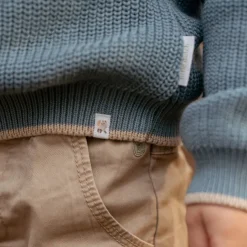 Little Dutch Jongens Kleding|Kinderkleding^Gebreide trui - Blauw - Forest Friends