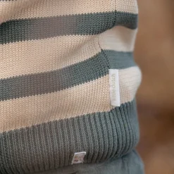 Little Dutch Jongens Kleding|Kinderkleding^Gebreide trui - Groen - Forest Friends - Stripe