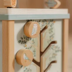 Little Dutch Educatief Speelgoed|Houten Speelgoed^Houten activiteitenkubus - Blauw - Forest Friends