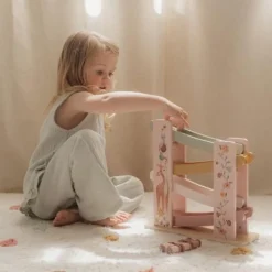 Little Dutch Houten Auto's|Houten Speelgoed^Houten autobaan - Roze - Fairy Garden