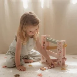 Little Dutch Houten Auto's|Houten Speelgoed^Houten autobaan - Roze - Fairy Garden