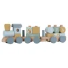 Little Dutch Houten Speelgoed^Houten Blokkentrein - Blauw - Forest Friends