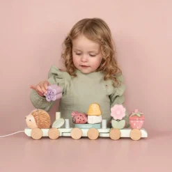Little Dutch Houten Speelgoed^Houten Blokkentrein - Roze - Fairy Garden