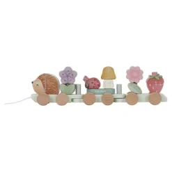 Little Dutch Houten Speelgoed^Houten Blokkentrein - Roze - Fairy Garden