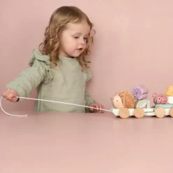 Little Dutch Houten Speelgoed^Houten Blokkentrein - Roze - Fairy Garden