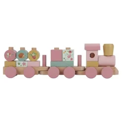 Little Dutch Houten Speelgoed^Houten Blokkentrein - Roze - Fairy Garden