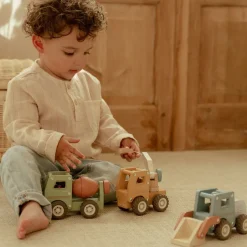 Little Dutch Rollenspel|Houten Auto's^Houten bulldozer – Blauw – Essentials