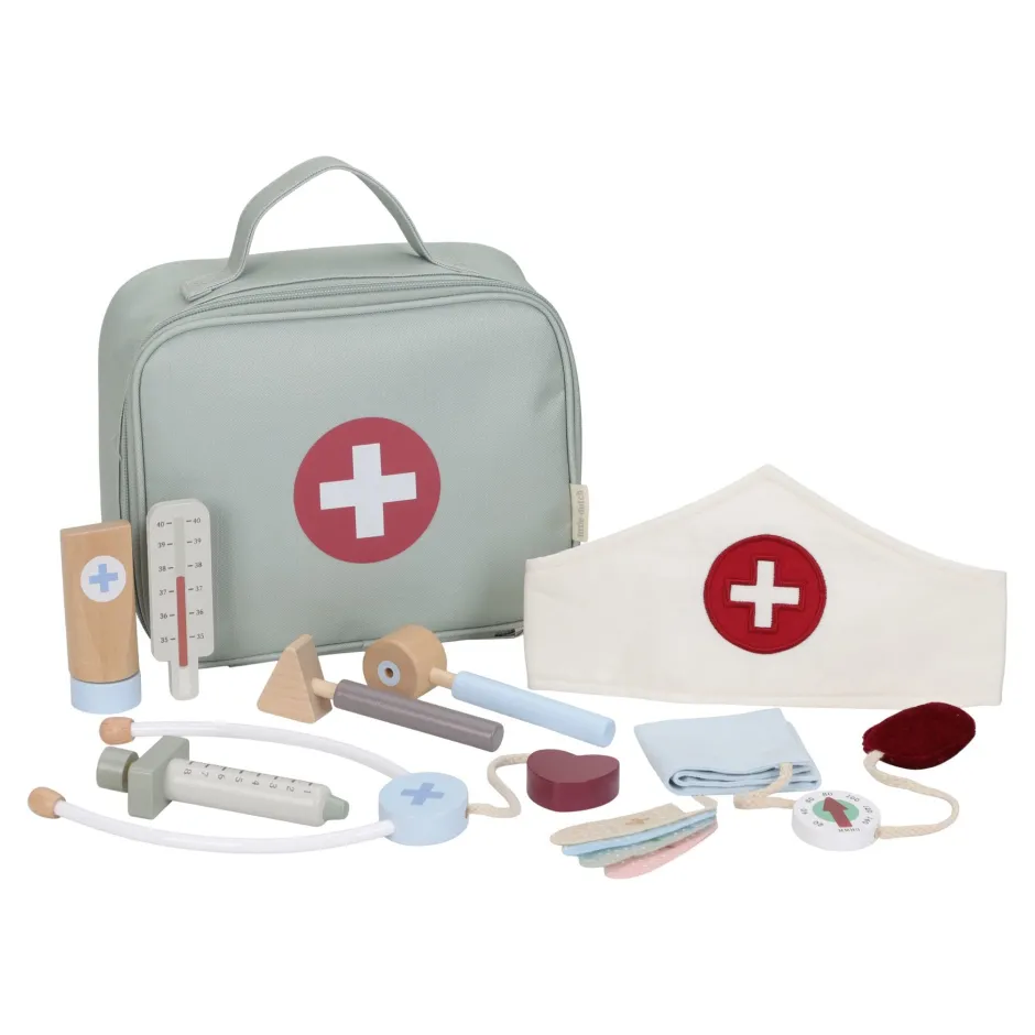 Little Dutch Rollenspel|Houten Speelgoed^Houten doktersset - Groen - Essentials