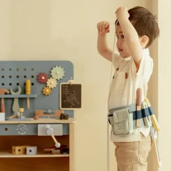 Little Dutch Speelgoed Vanaf 3 Jaar|Rollenspel^Houten gereedschapsriem - Blauw - Essentials