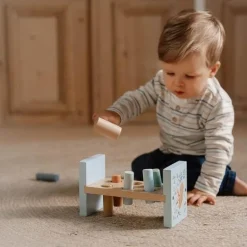 Little Dutch Speelgoed Vanaf 1 Jaar|Educatief Speelgoed^Houten Hamerbank - Blauw - Forest Friends