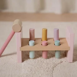 Little Dutch Speelgoed Vanaf 1 Jaar|Educatief Speelgoed^Houten Hamerbank - Roze - Fairy Garden