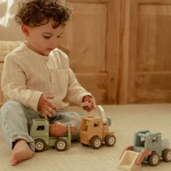 Little Dutch Rollenspel|Houten Auto's^Houten hijskraan – Geel – Essentials