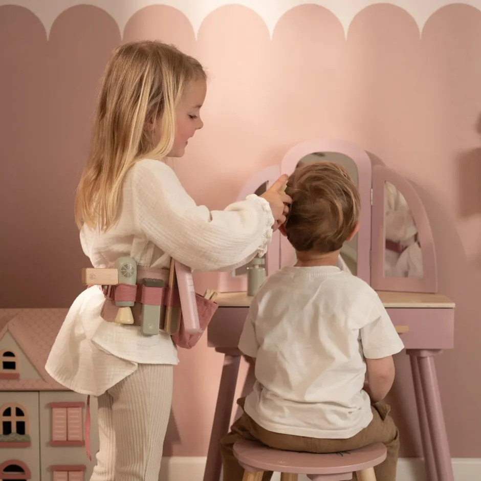 Little Dutch Speelgoed Vanaf 2 Jaar|Rollenspel^Houten kappersset – Roze – Essentials
