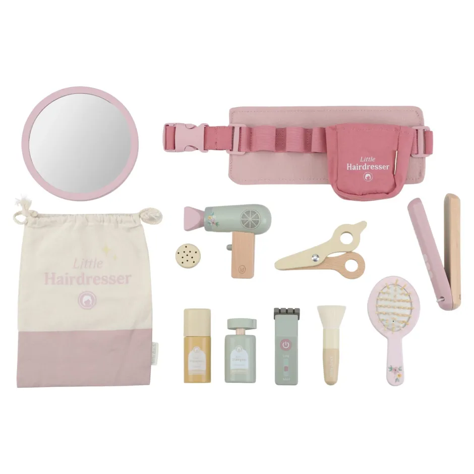Little Dutch Speelgoed Vanaf 2 Jaar|Rollenspel^Houten kappersset – Roze – Essentials