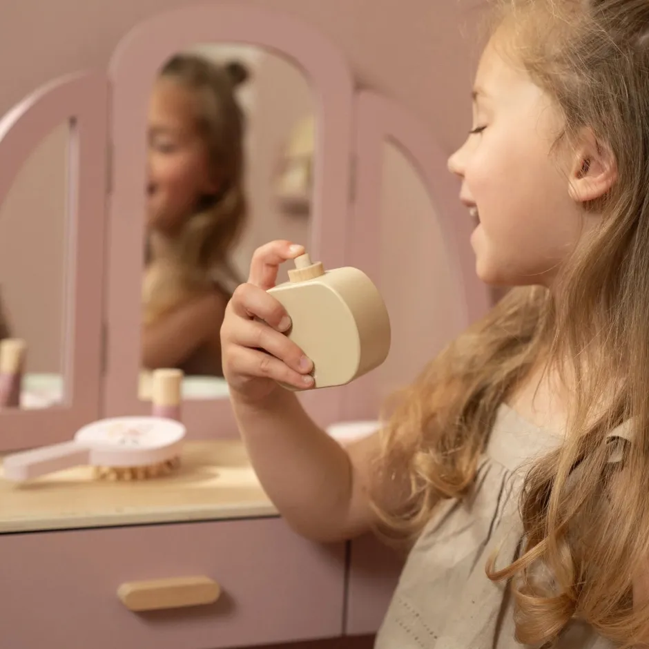 Little Dutch Rollenspel|Houten Speelgoed^Houten kaptafel groot– Roze – Essentials