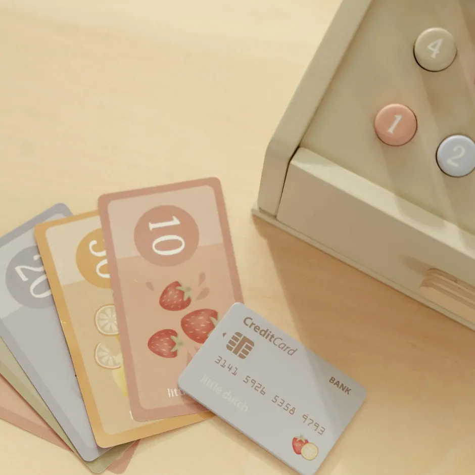 Little Dutch Speelgoed Vanaf 2 Jaar|Rollenspel^Houten kassa - Groen – Essentials