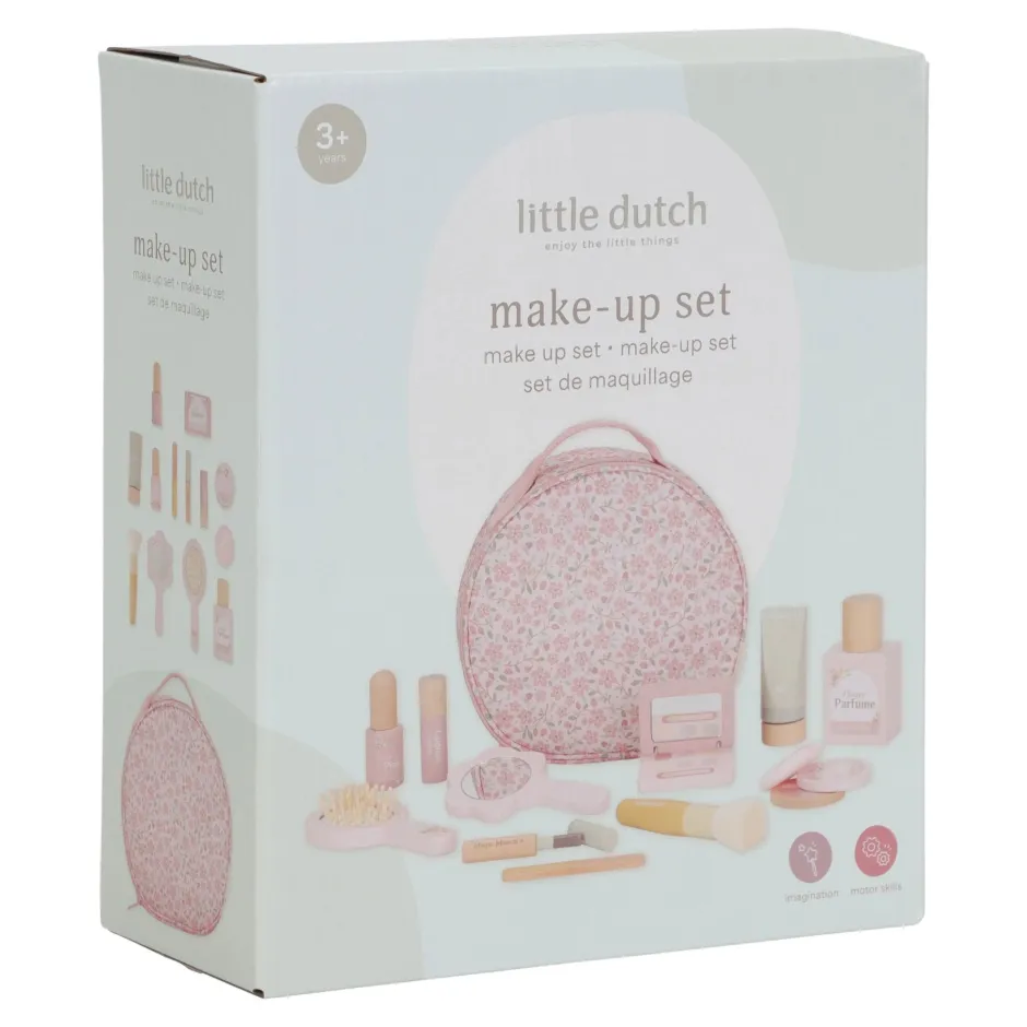 Little Dutch Rollenspel|Houten Speelgoed^Houten make-up set - Roze