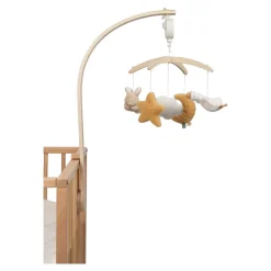 Little Dutch Muziekmobielen|Lampen^Houten muziekmobiel - Beige - Newborn Naturals