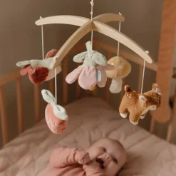 Little Dutch Muziekmobielen|Decoratie^Houten Muziekmobiel - Roze - Fairy Garden