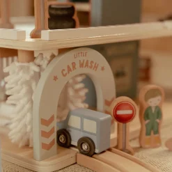 Little Dutch Rollenspel|Houten Auto's^Houten parkeergarage – Blauw – Essentials