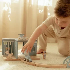 Little Dutch Rollenspel|Houten Auto's^Houten politiebureau – Blauw – Essentials