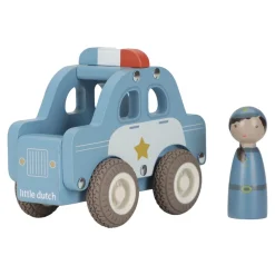 Little Dutch Rollenspel|Houten Auto's^Houten politiewagen – Blauw – Essentials