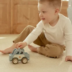 Little Dutch Rollenspel|Houten Auto's^Houten politiewagen – Blauw – Essentials