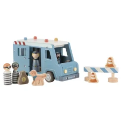Little Dutch Rollenspel|Houten Auto's^Houten politiewagen – Blauw – Essentials
