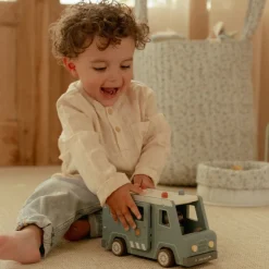 Little Dutch Rollenspel|Houten Auto's^Houten politiewagen – Blauw – Essentials