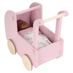Little Dutch Poppen|Rollenspel^Houten poppenwagen - Roze