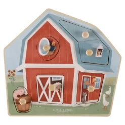 Little Dutch Speelgoed Vanaf 2 Jaar|Puzzels & Spelletjes^Houten puzzel Little Farm
