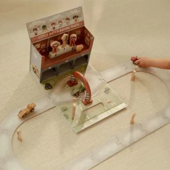 Little Dutch Rollenspel|Houten Auto's^Houten racebaan in speelkoffer – Meerkleurig – Essentials