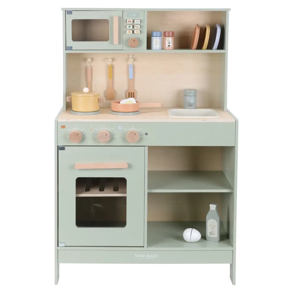 Little Dutch Speelgoed Vanaf 2 Jaar|Rollenspel^Houten speelkeuken - Groen